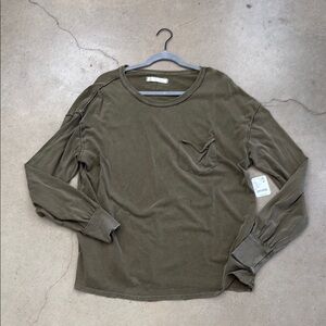 We The Free Olive Long Sleeve Tee